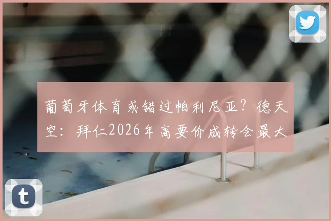 葡萄牙体育或错过帕利尼亚?德天空:拜仁2026年高要价成转会最大阻碍,球迷热议三大关键问题